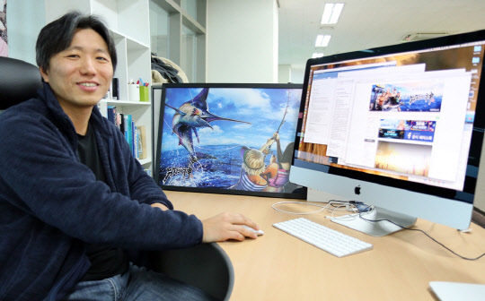 모바일 낚시 게임 '낚시의 신'을 개발한 문정환 컴투스 개발PD.  컴투스 제공